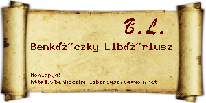 Benkóczky Libériusz névjegykártya